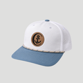 Colonials Tidal Rope Hat - White/Light Blue - Patch